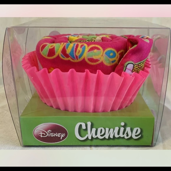 NEW Disney Tinker Bell Tinker Berry Junior Chemise Night Dress Girls S Cupcake - Picture 3 of 6